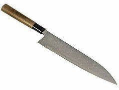 Ніж кухонний Gyuto (ШЕФ) Damascus 240 мм лезо, Aogami #2, HONMAMON (4573200701610)