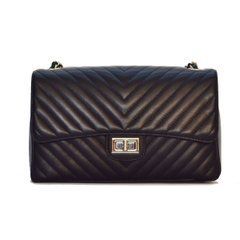 Сумка-клатч жіноча шкіряна Italian fabric bags 1812 dark blue
