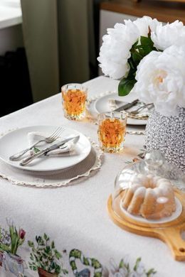 Кругла гобеленова скатертина на стіл GARDEN D136 см, Разные цвета, 136