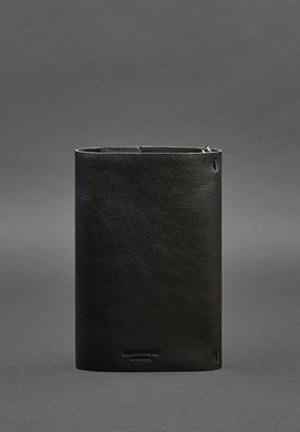 Кожаный блокнот софт-бук 7.0 черный Краст