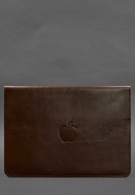 Шкіряний чохол-конверт на магнітах для MacBook Pro 16" Бордовий, Бордовый