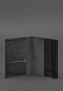 Кожаная&nbsp;обложка&nbsp;для&nbsp;паспорта&nbsp;1.0&nbsp;чорна&nbsp;краст