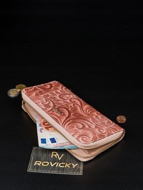 Гаманець жіночий шкіряний ROVICKY 8807-JXW-6135 рожевий