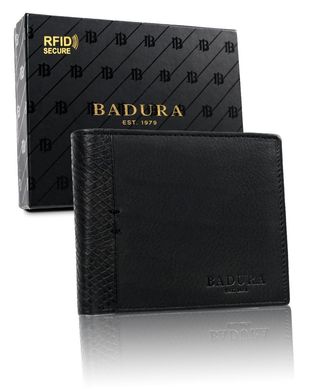 Кошелек мужской кожаный Badura B-N27661-CAW Black