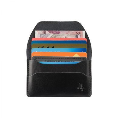 Кардхолдер кожаный Visconti RW52 Akira (Black/Monza) черный