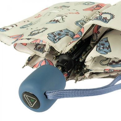 Парасолька жіноча механічна Fulton Stowaway-24 G701 Grey (Сірий)