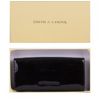 Гаманець жіночий шкіряний Smith & Canova 28609 Haxey (Black Patent)