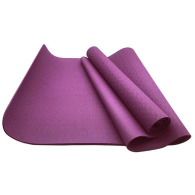 Коврик для йоги и фитнеса NQ Sports TPE+TC 6 мм NQ001 purple