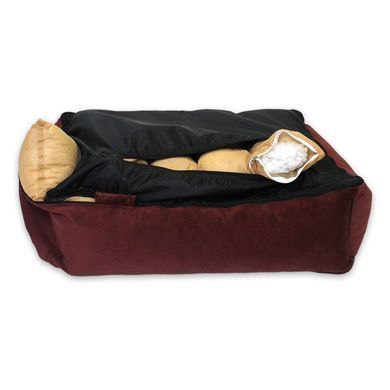 Лежак для собак и котов Sweet Dreams Velour Bordo XXL - 110х80х28см