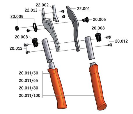 Ручки трубчатые Lowe 20011/100