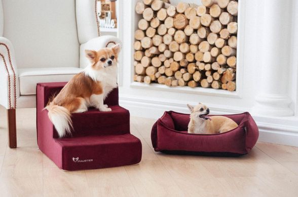 Лежак для собак и котов Sweet Dreams Velour Bordo XXL - 110х80х28см