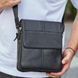 Мужская кожаная сумка планшет 21х24х6, барсетка на одно плечо Tiding Bag M1254A черная