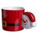 Чашка порцелянова новорічна Merry Christmas 350 (мл) Червона Yiwu FM-CS-51R, Червоний