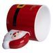 Чашка порцелянова новорічна Merry Christmas 350 (мл) Червона Yiwu FM-CS-51R, Червоний