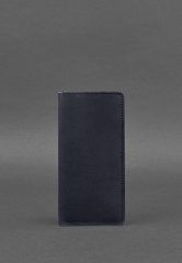 Шкіряне портмоне-купюрник 11.0 темно-синє Crazy Horse, натуральна шкіра Crazy Horse