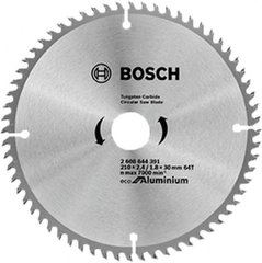 Пиляльний диск Bosch Eco for Aluminium 210x2,6x30-64T (2608644391)