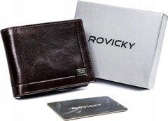 Кошелек мужской кожаный ROVICKY CPR-021-BAR-6446 Brown