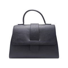Жіноча шкіряна сумка Italian fabric bags 2304 black
