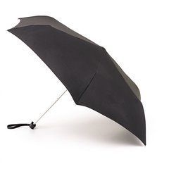 Зонт механический Fulton Miniflat-1 L339 - Black (Чорный)