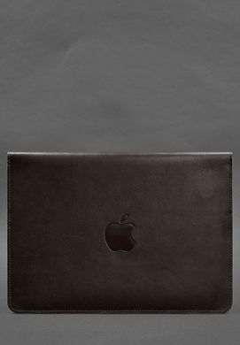 Кожаный чехол-конверт на магнитах для MacBook Pro 16" Темно-коричневый