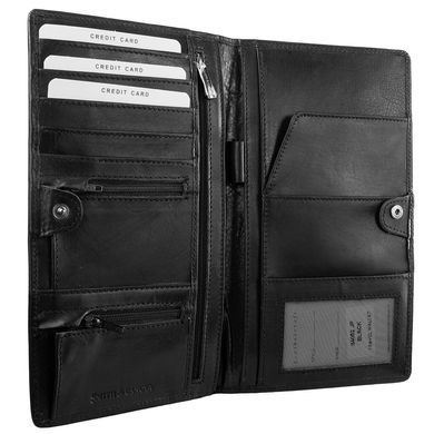 Кошелек для путешествий (тревелер) Smith & Canova 84052 Aspen (Black)