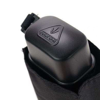 Парасоля механічна Fulton Miniflat-1 L339 - Black (Чорний)