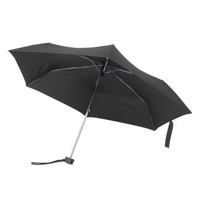 Парасоля механічна Fulton Miniflat-1 L339 - Black (Чорний)