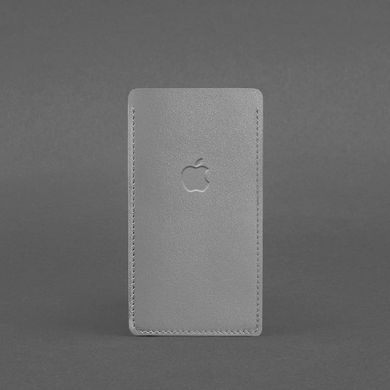 Кожаный чехол для iPhone 13 Серый