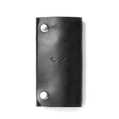 Шкіряна ключниця Key Keeper чорна, Натуральна шкіра