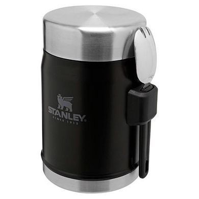 Термос пищевой с ложкой Stanley Legendary Classic 0.4 л Matte Black (6939236373210)