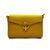 Женский кожаный клатч Italian fabric bags 2115 yellow