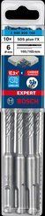Набір бурів Bosch EXPERT SDS plus-7X,6 x 100 x 165 мм, 10 шт. (2608900160)