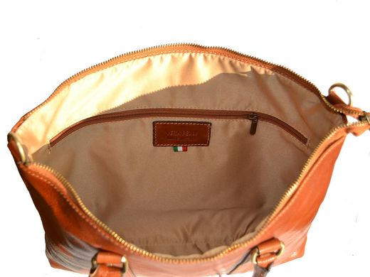 Мужская кожаная сумка-портфель 2121 Italian fabric bags cognac