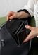 Кожаный кошелек Smart Wallet черный крост