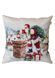 Подушка гобеленова з велюром Снігова зима Санта 45х45см