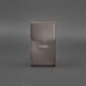 Вертикальная женская кожаная сумка Mini темно-бежевая поясная / кроссбоди