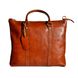 Мужская кожаная сумка-портфель 2121 Italian fabric bags cognac