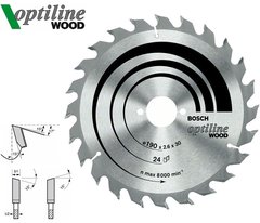 Пилковий диск Bosch Optiline wood 190 мм 24 зуб. (2608640612)