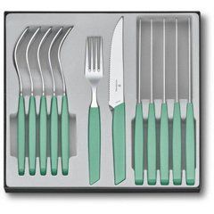 Столовий набір Victorinox Swiss Modern Table Set, 12 предмета (Vx69096.12W41.12), Мятный