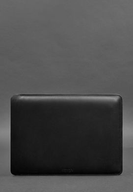 Кожаный чехол для MacBook 13 дюймов Черный Crazy Horse