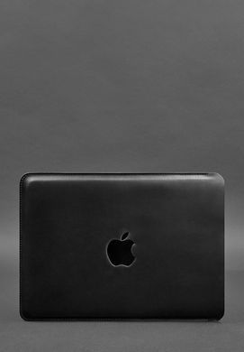 Кожаный чехол для MacBook 13 дюймов Черный Crazy Horse