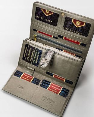Гаманець жіночий шкіряний Peterson PTN 421077-ONBF GRAY (Сірий)