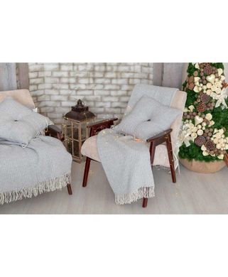 Декоративная подушка ANDGERS grey с пуговкой 45х45см
