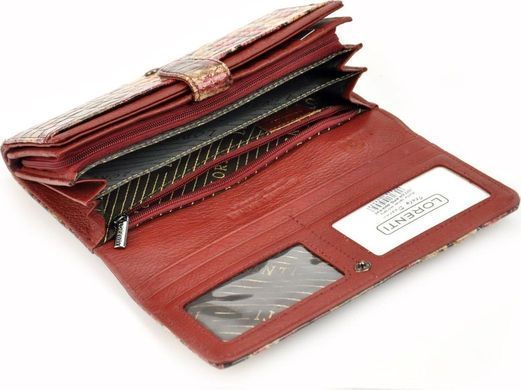 Кошелек женский кожаный LORENTI 1077-DR-6956 красный
