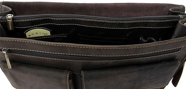 Портфель чоловічий шкіряний Visconti 16134 XL Hulk (Oil Brown) темно-коричневий