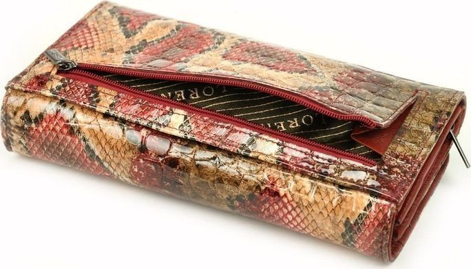 Кошелек женский кожаный LORENTI 1077-DR-6956 красный