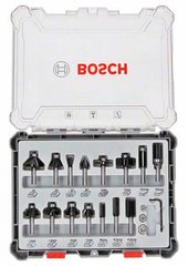 Набір пазових фрез Bosch 8 мм (15 шт)