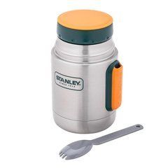 Термос для їжі з ложкою Stanley Adventure 0.5 л Сталевий (6939236331029), Нержавійка