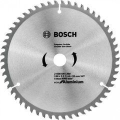 Пиляльний диск Bosch Eco for Aluminium 190x2,4x20-54T (2608644390)