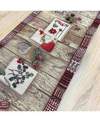 Гобеленова дорiжка на стiл Wooden 40х140см